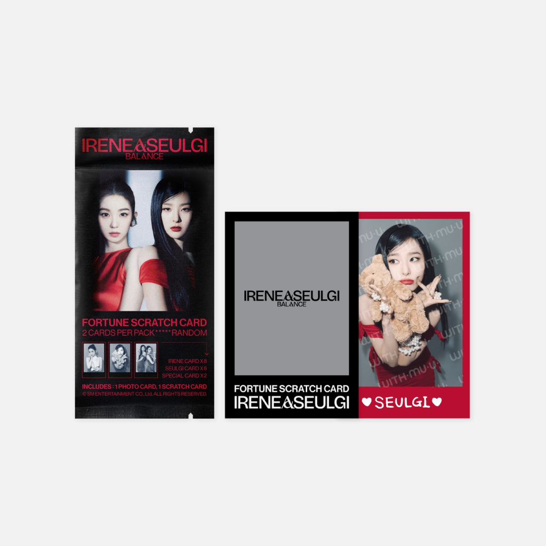 Red Velvet-IRENE&SEULGI - 01 Fortune Scratch Card Set / 2025 IRENE & SEULGI Concert Tour [BALANCE] OFFICIAL MD