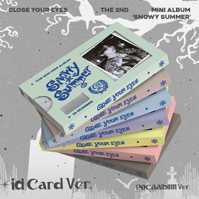 CLOSE YOUR EYES - Snowy Summer / 2nd Mini Album (ID Card Ver.)(POCAALBUM)