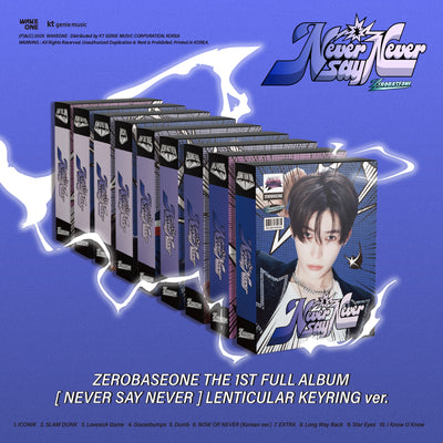ZEROBASEONE - NEVER SAY NEVER / 1st Full Album (LENTICULAR KEYRING Ver.)