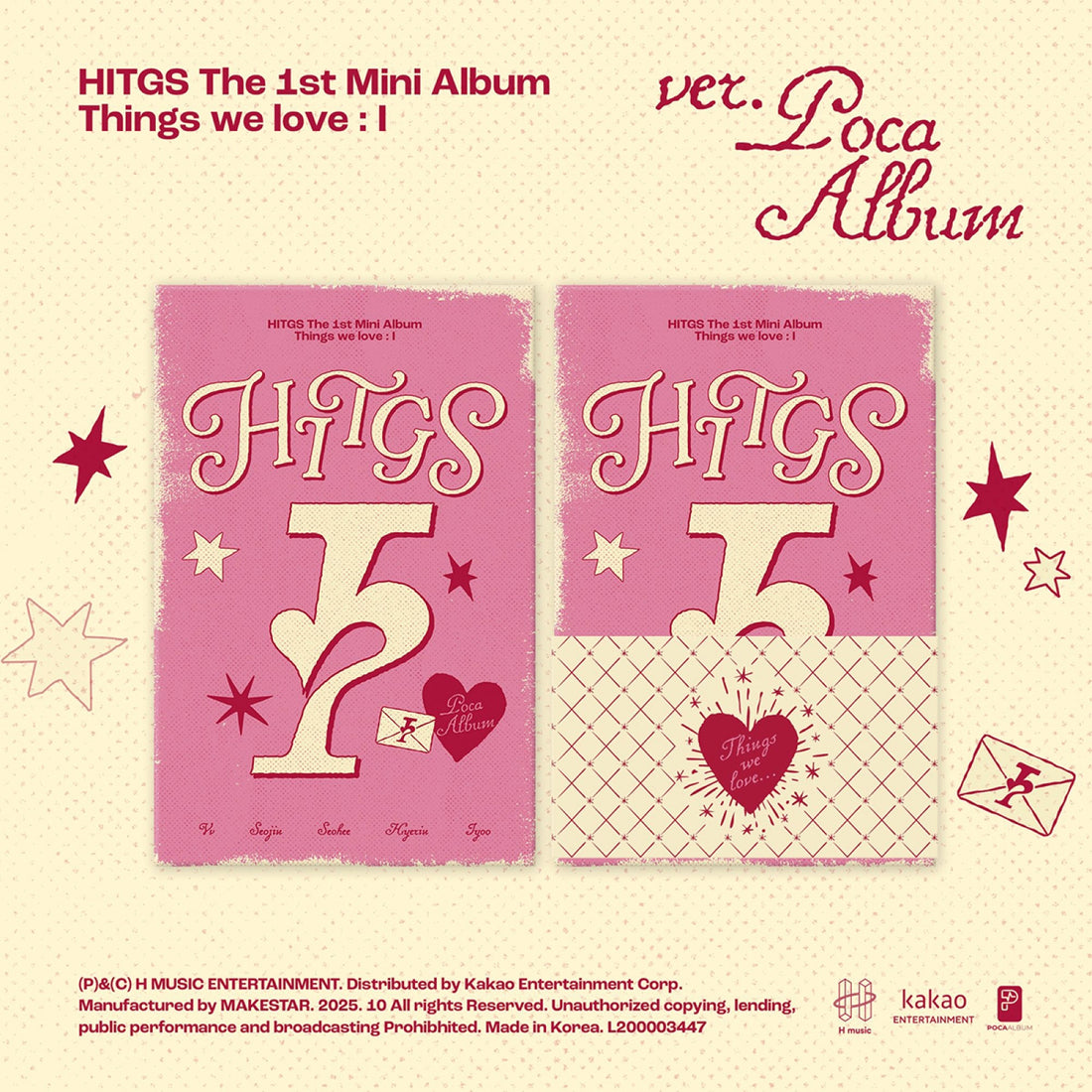 HITGS - Things we love : I / 1st Mini Album (POCA)