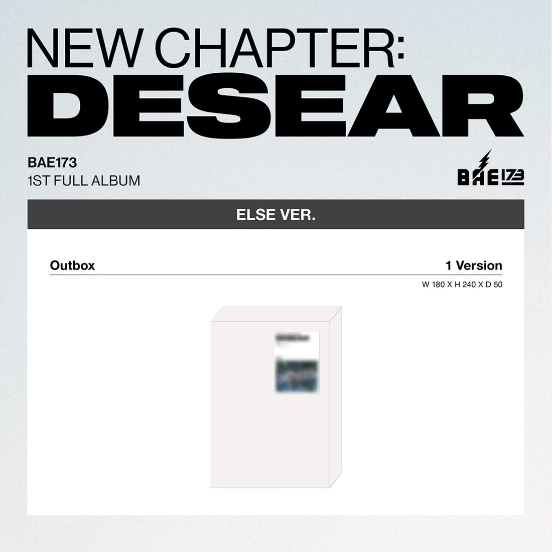 BAE173 - NEW CHAPTER : DESEAR / 1st Full Album (ELSE ver.)(EVER ver.)
