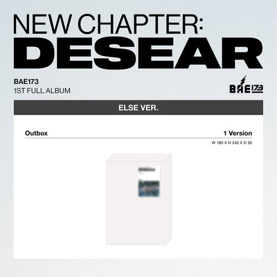 BAE173 - NEW CHAPTER : DESEAR / 1st Full Album (ELSE ver.)(EVER ver.)