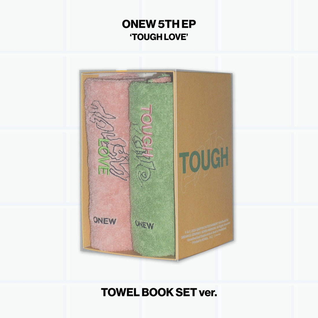 ONEW - TOUGH LOVE / 5th EP Album (TOWEL BOOK SET Ver.)