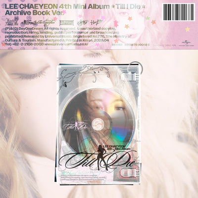 LEE CHAEYEON - Till I Die / 4th Mini Album (Archive Book Ver.)