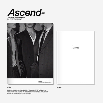 ZEROBASEONE - [Ascend-] / 6th Mini Album (Photobook Ver.) (1 Ver. & 10 Ver.)