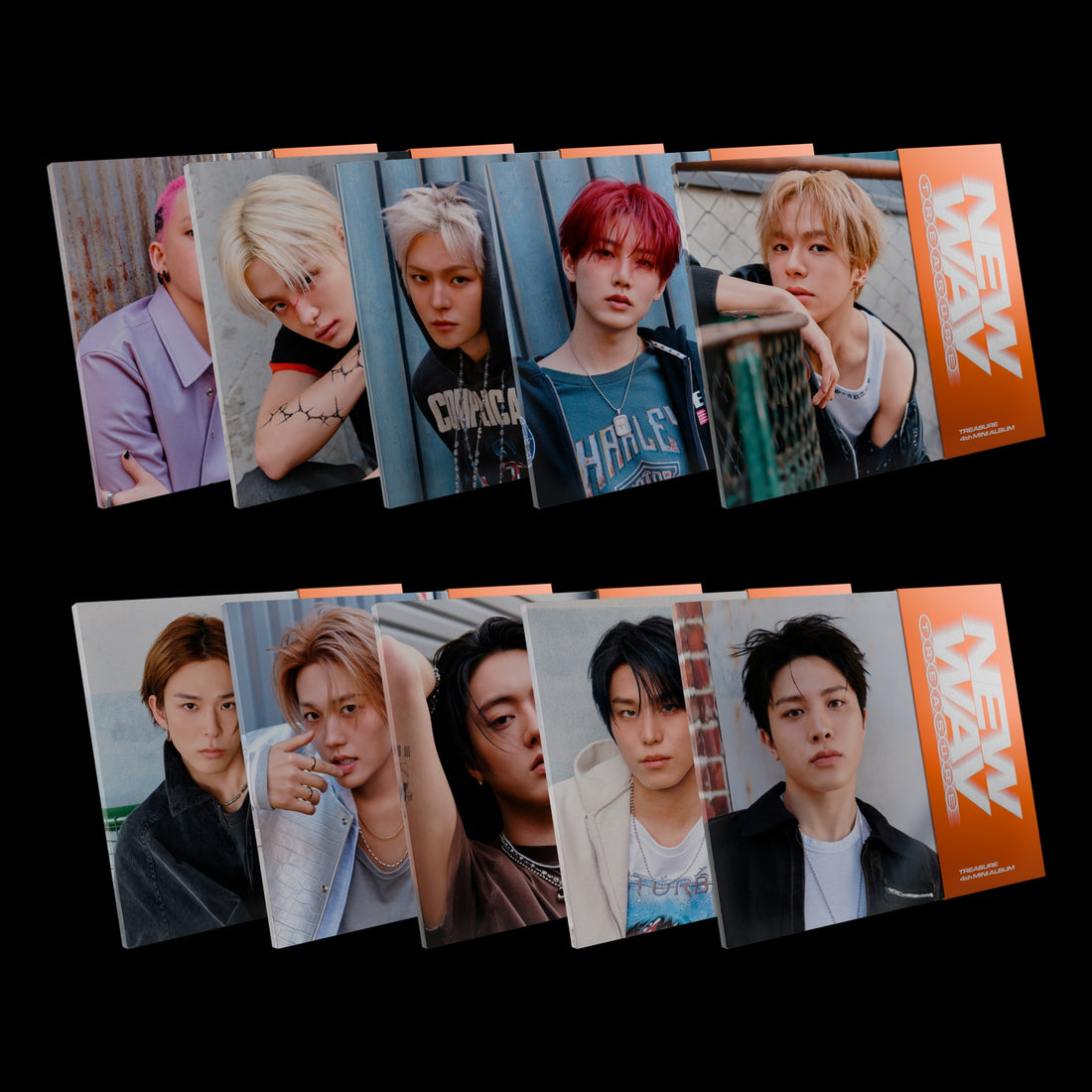 TREASURE - NEW WAV / 4th Mini Album (RAW VER.) (10 Types Set)