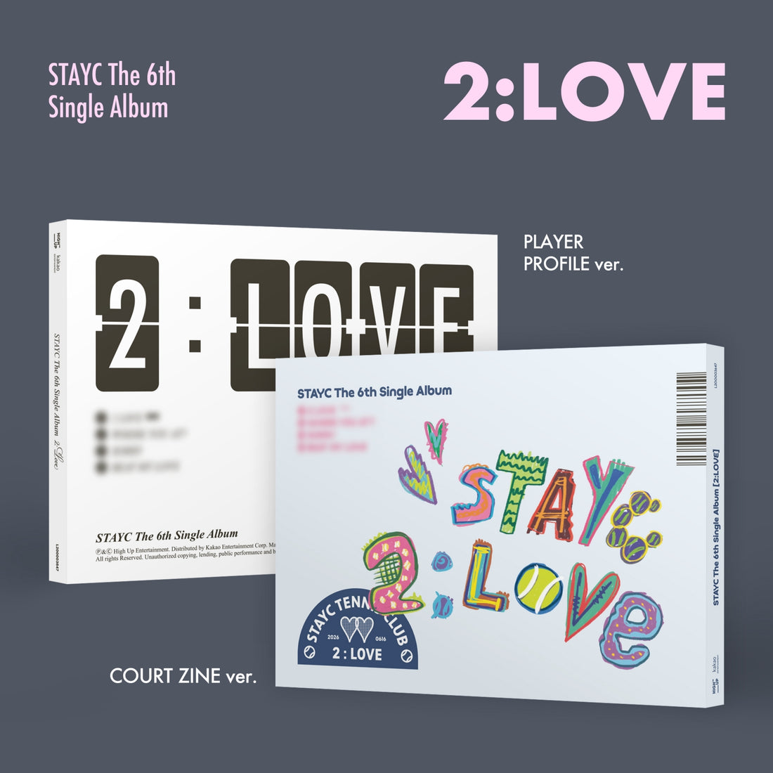 STAYC - 2:LOVE / 6th Single Album (2 Types Set)