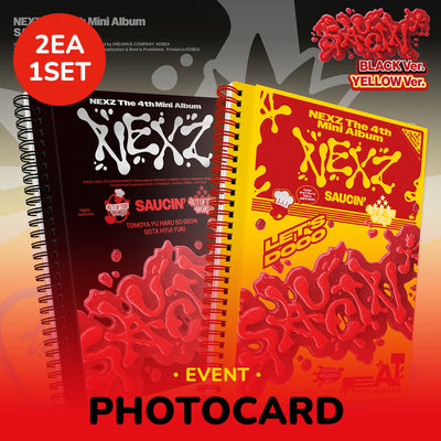 NEXZ - SAUCIN’ / 4th Mini Album (BLACK Ver. / YELLOW Ver.) (2 Types Set)
