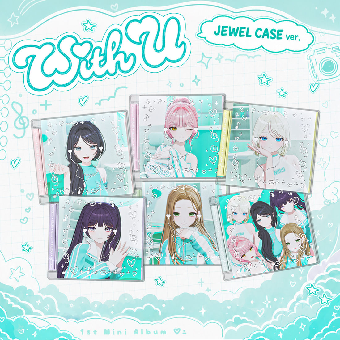 MW:MEU - With U / 1st Mini Album (Jewel Case ver.) (6 Types Set)