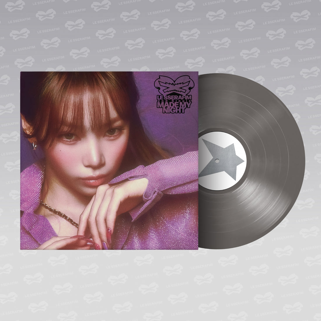 LE SSERAFIM - Made My Night / 2nd Single Album Vinyl (CHIC SILVER ver.)