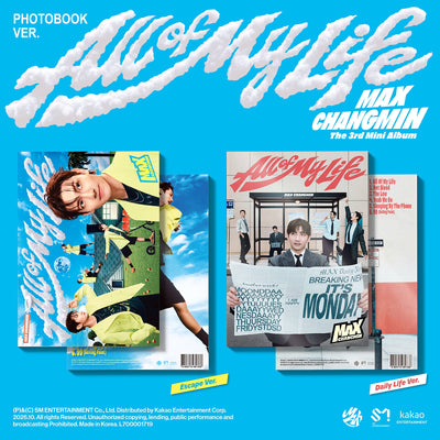 MAX - All Of My Life / 3rd Mini Album (Photobook Ver.)