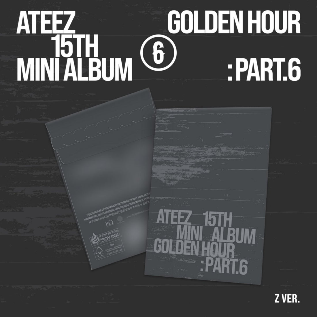 [Pre-order] ATEEZ - GOLDEN HOUR : Part.6 / 15th Mini Album (POCAALBUM) (Z VER.)
