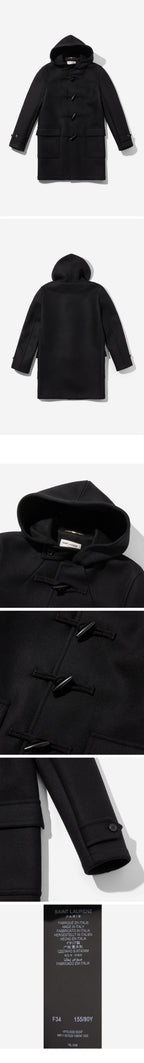 SAINT LAURENT SAINT LAURENT Duffel Coat - Black