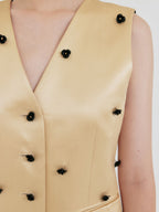 EENK ZROE Flower Buttoned Vest - Yellow