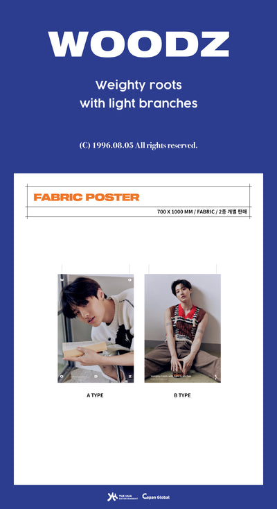 WOODZ - 11 Fabric Poster / 25TH BIRTHDAY LIMITED MD
