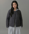 MUSINSA STANDARD WOMAN MUSINSA STANDARD WOMAN Jacket Light Down Charcoal Gray