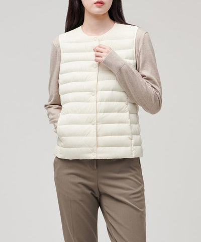 MUSINSA STANDARD WOMAN Padded Jacket Light Down Vest (Size S)