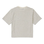 SNOWPEAK APPAREL Sorona Women's Striped Short Sleeve T-Shirt Gray (S26MWFTS69)