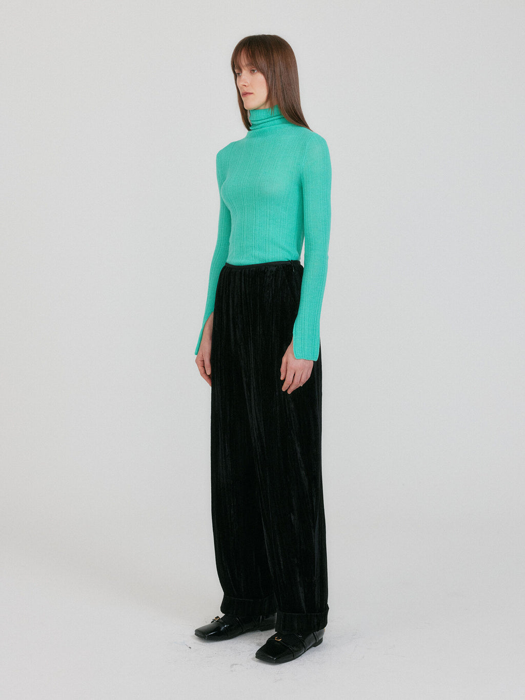 EENK ZIAH High Neck Knit Top - Mint