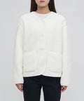 MUSINSA STANDARD WOMAN MUSINSA STANDARD WOMAN Fleece Collarless Jacket (Size M)