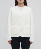 MUSINSA STANDARD WOMAN MUSINSA STANDARD WOMAN Fleece Collarless Jacket (Size M)