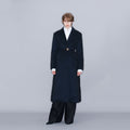 YCH BELTED PUFFER COAT NAVY (W23OT016NV)