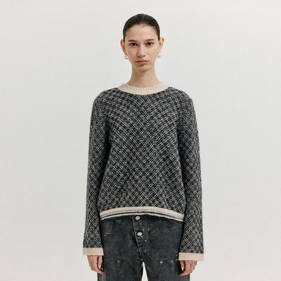 EENK Knitwear Pullover - Black/Ivory