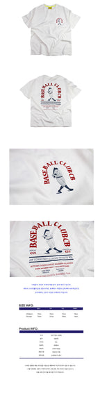 CONICHIWA BONJOUR SPORTING T(BASEBALL/WHITE)