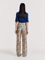 EENK YOL Lace Trimed T-Shirt - Navy