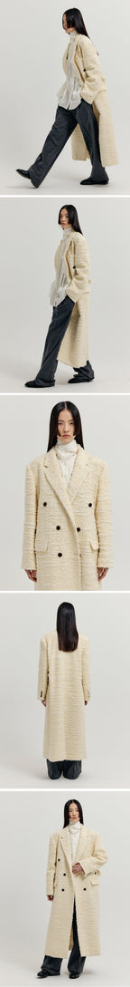 EENK DOUBLE-BREASTED COAT (IVORY)