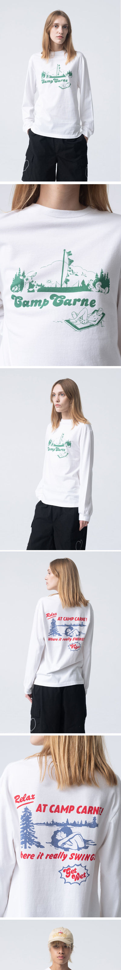 (U) CAMP CARNE LS T-SHIRT (WHITE)
