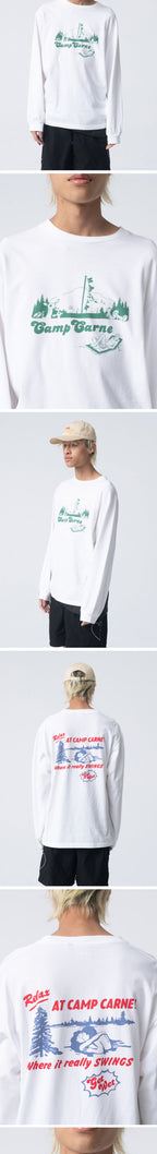 CARNE BOLLENTE (U) CAMP CARNE LS T-SHIRT (WHITE)