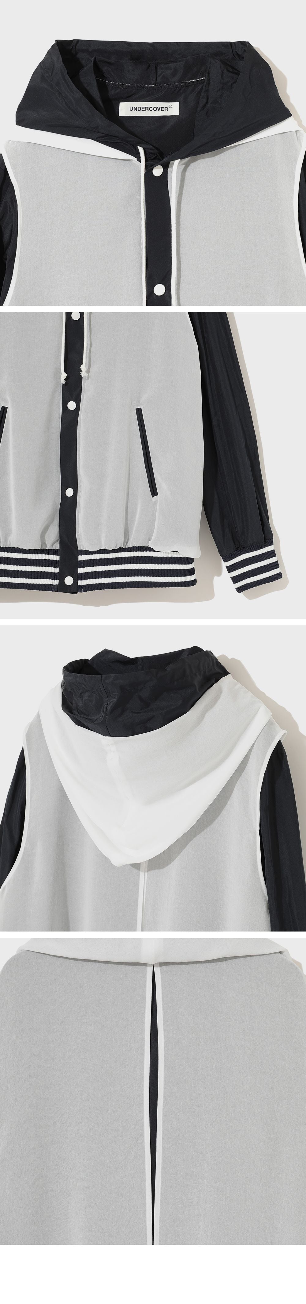 UNDERCOVER UNDERCOVER Micro Taffeta Layered Jacket