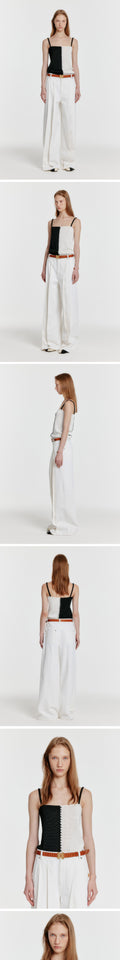 EENK EENK Knitwear Stitched Color Block Top