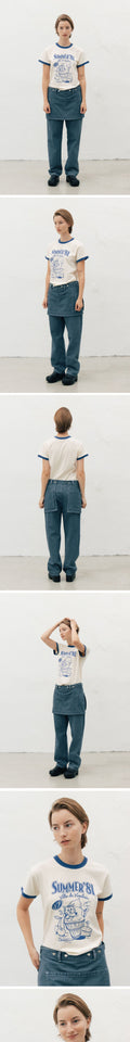 via plain Via Summer81 T-shirt (Ivory)
