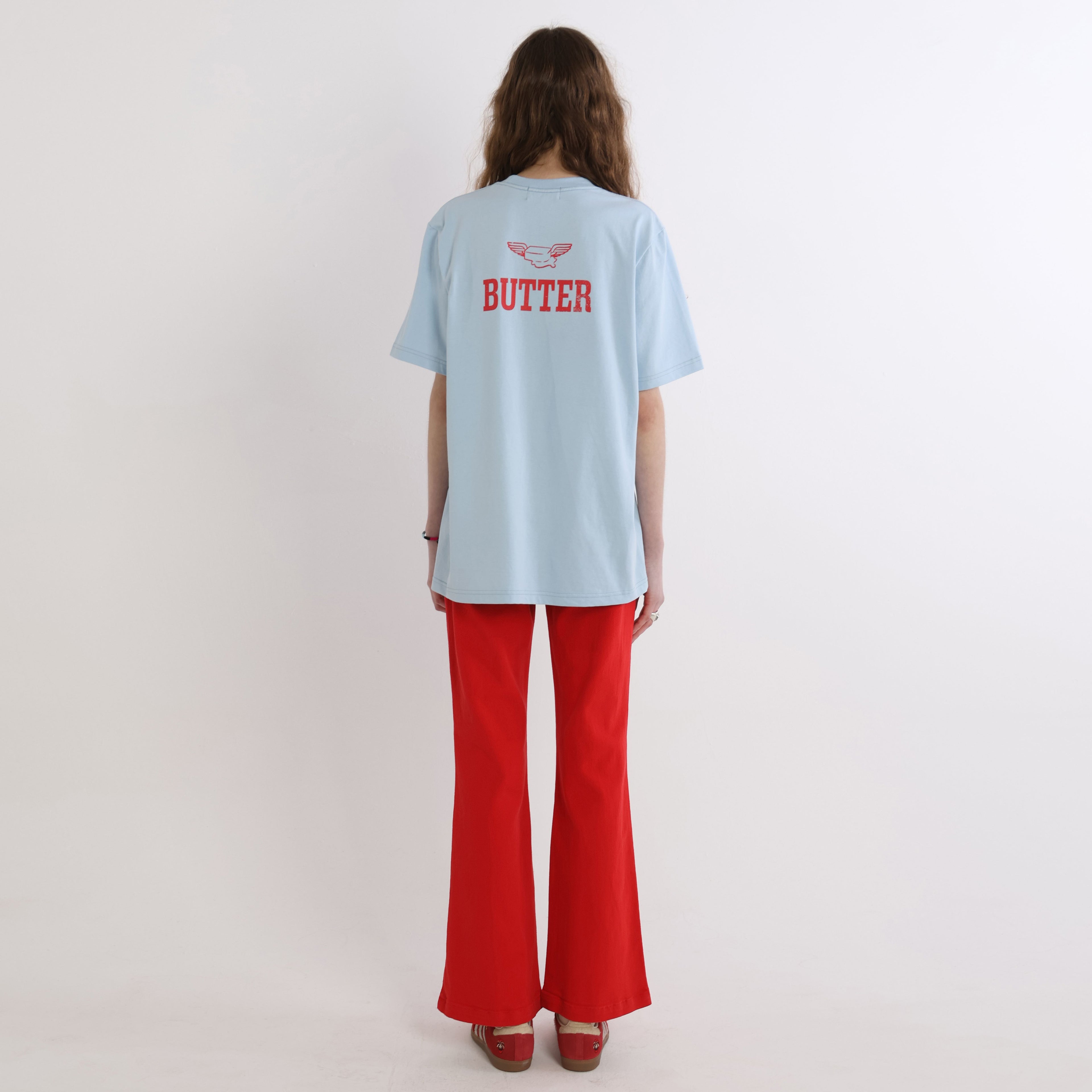 GREENBUTTER Butter Wing Tee (Light Blue)