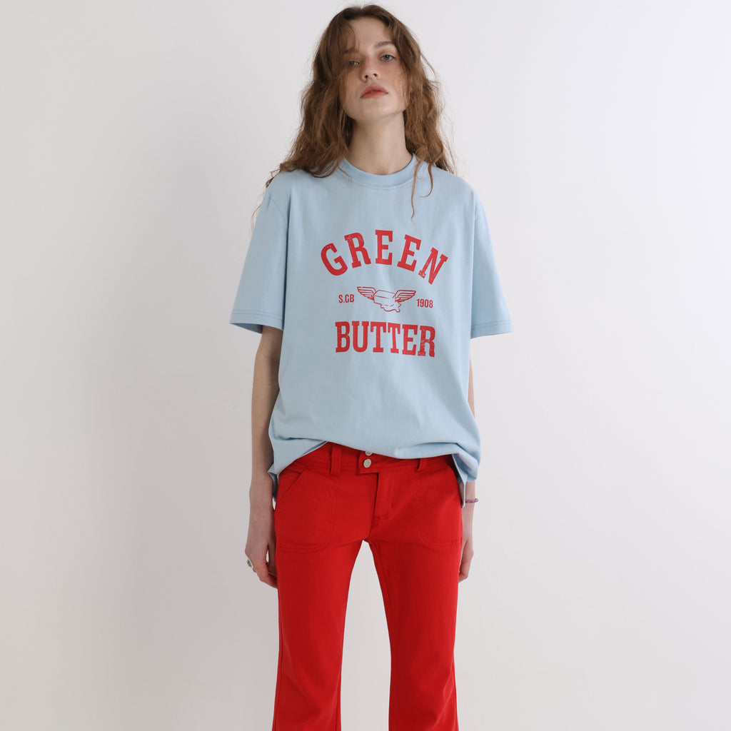 GREENBUTTER Butter Wing Tee (Light Blue)