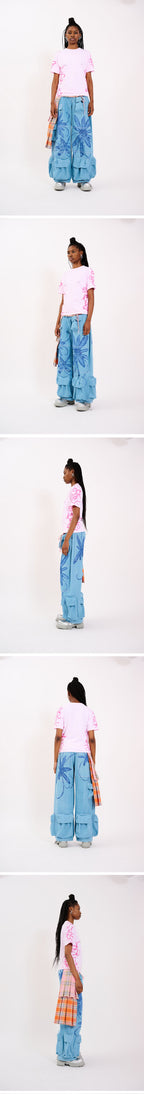 COLLINA STRADA (W) PIERCED TEE (TATTOO PINK)