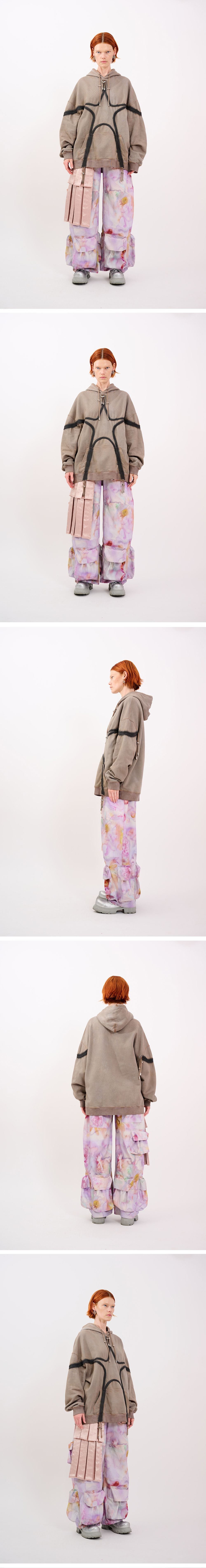 COLLINA STRADA (W) STAR HOODIE (REISHI)