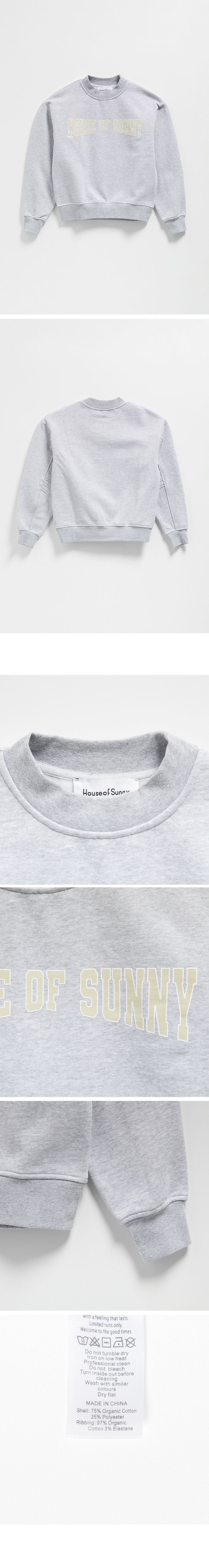 House of sunny (W) THE FAMILY CREW SWEATSHIRT (THUNDER GREY)