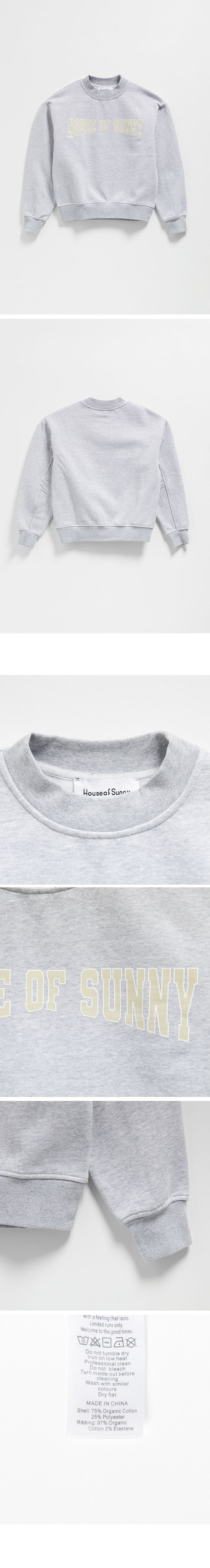 House of sunny (W) THE FAMILY CREW SWEATSHIRT (THUNDER GREY)