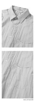 Non Blank Natural Wrinkle Half Sleeve Shirt Ⅱ_COOL BEIGE / NE-SR015009-20