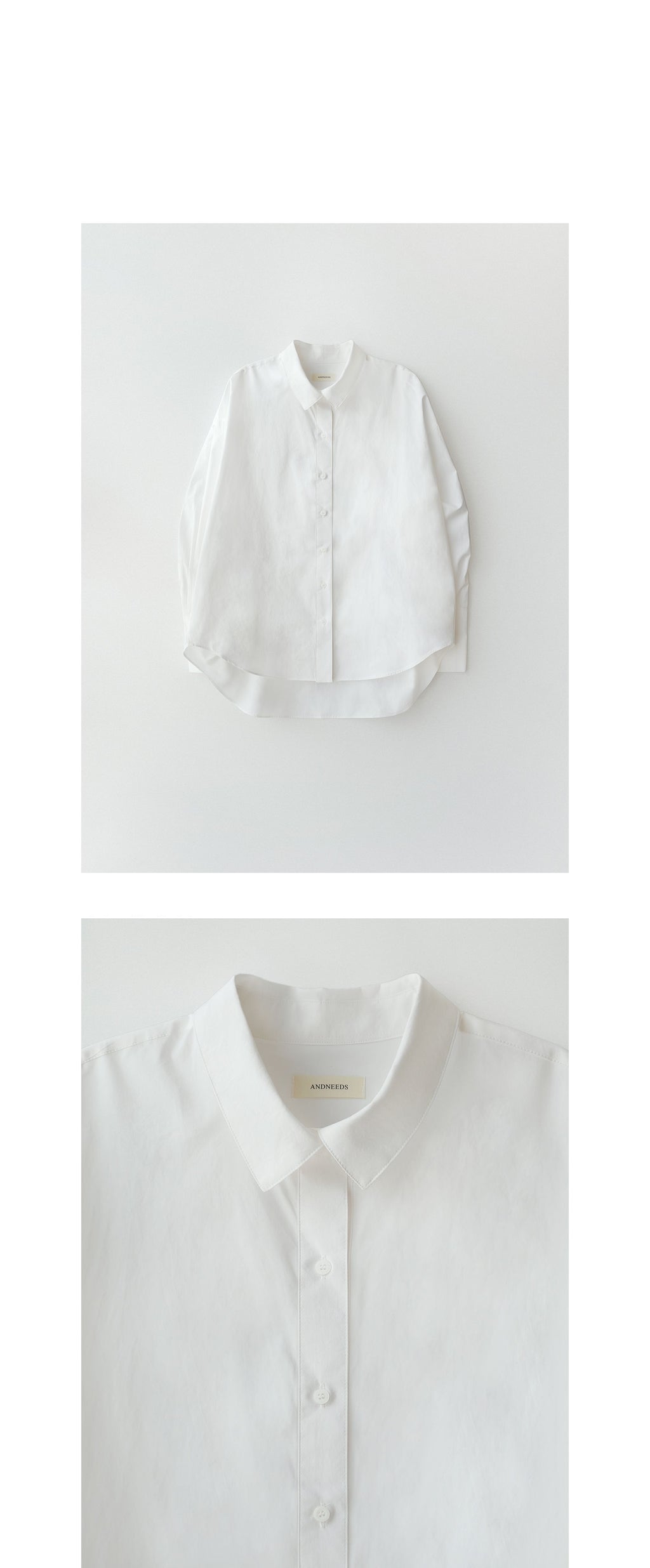 ANDNEEDS Loose shirt (white)