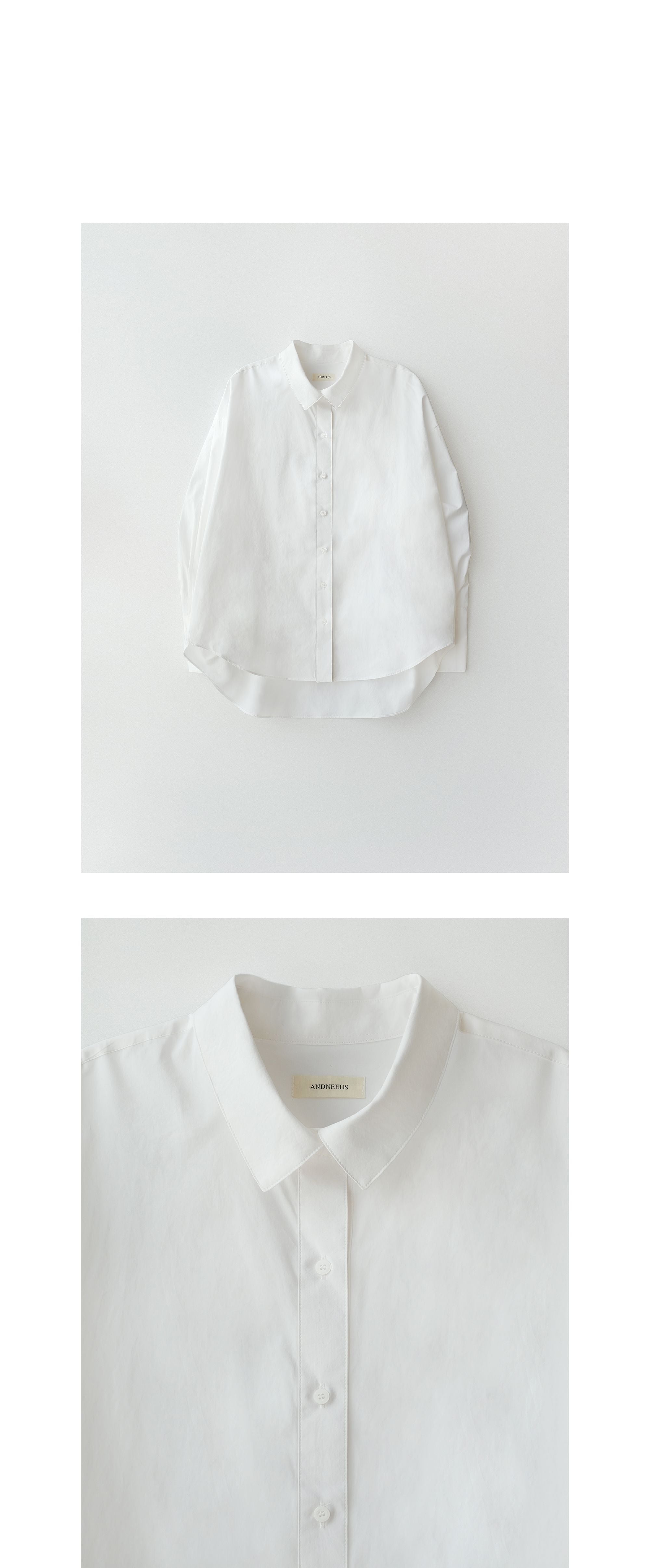 ANDNEEDS Loose shirt (white)