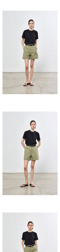NOTIA SILKET HALF T-SHIRTS - BLACK
