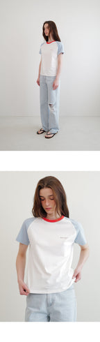 ANDNEEDS Sandy raglan t-shirt (sky blue)