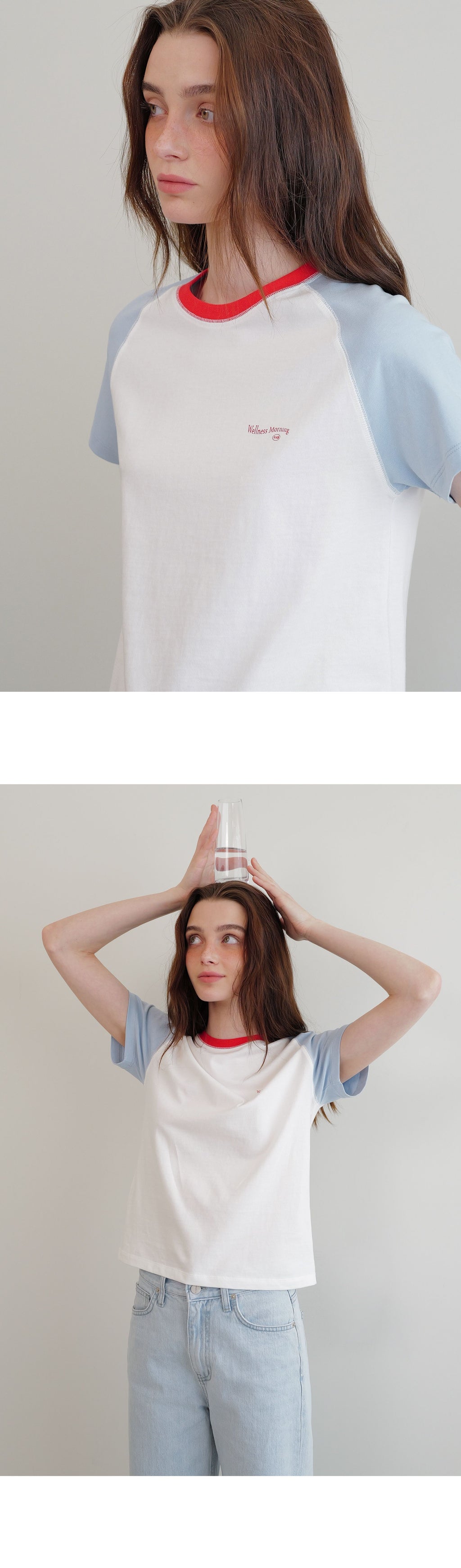 ANDNEEDS Sandy raglan t-shirt (sky blue)