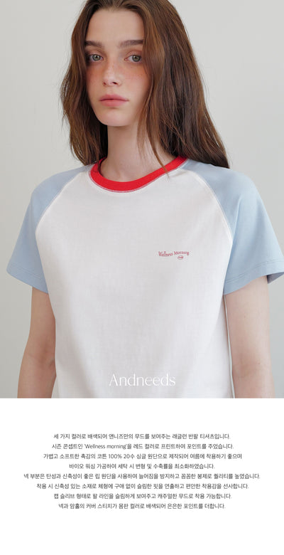 Sandy raglan t-shirt (sky blue)