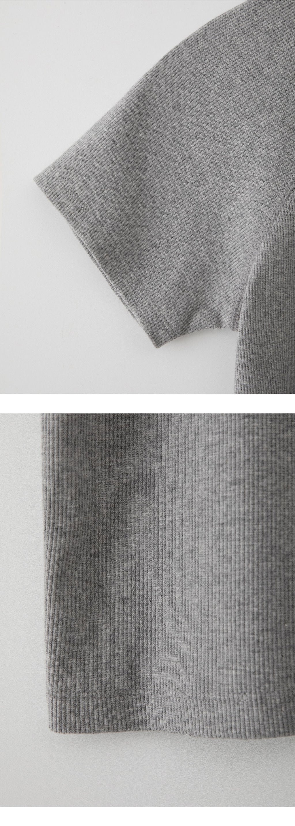 EAAH RAGLAN RIB T-SHIRT (GREY)