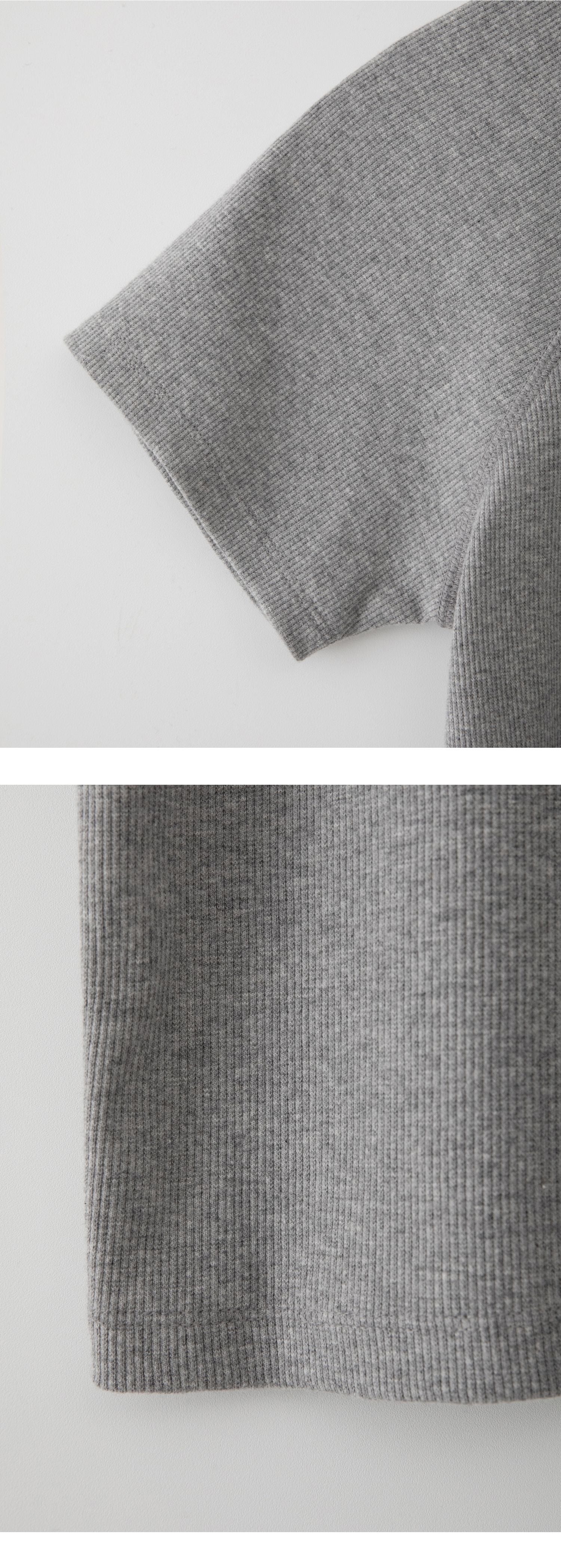EAAH RAGLAN RIB T-SHIRT (GREY)